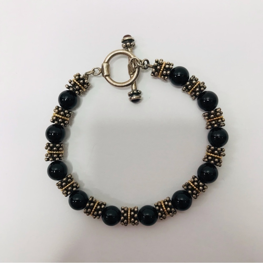 Black Beaded Bracelet